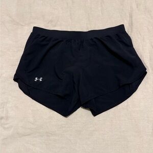 Under Armour Black Athletic Shorts Lightweight Performance